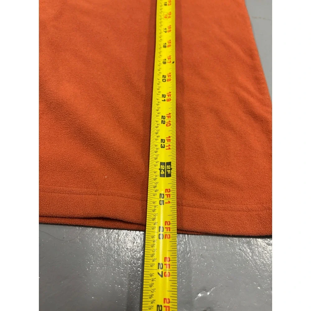 The North Face Mens Orange Microfleece Long Sleeve Crew Neck Pullover Top Size M - Picture 5 of 6